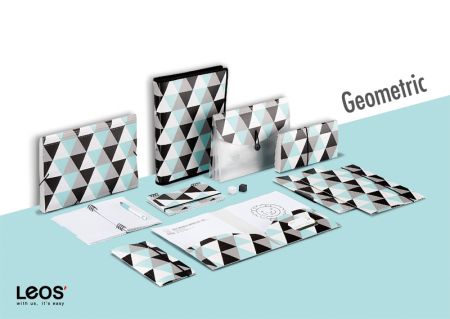 PP Geometric Filing Stationery Series - Trendy Geometric Pattern Filing Stationery